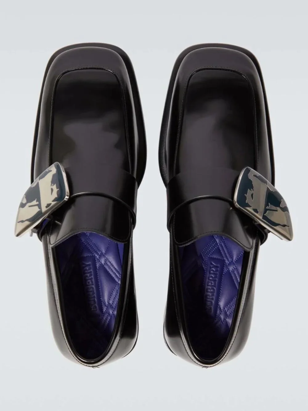 Burberry Shield EKD leather loafers